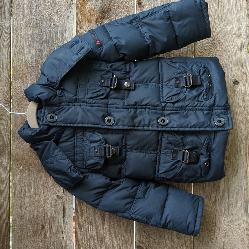 Peuterry Baby Jacket, Bio Down, Navy Blue, 18/24 mos.